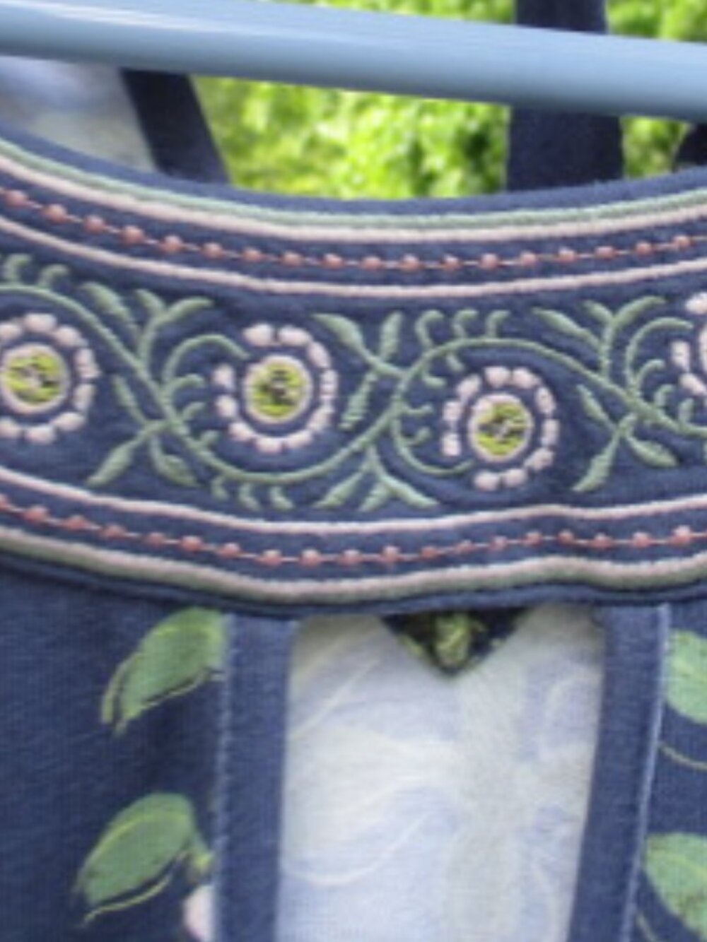 Spartina 449 Navy Floral Maxi Dress Womens Large NWT - Picture 14 of 14
